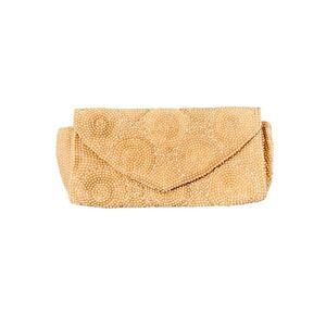 Vintage The May Co. Beaded Clutch Women Cream Imperial Japan Handmade